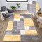 World Rug Gallery Modern Geometric Boxes Yellow/Gray/Ivory Area Rug 5'x7' 2072YELLOW5X7 - alternate 10